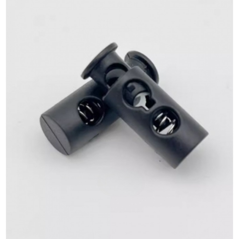 미소로운 타원형 끈길이 조절 버클 24 x 9 x 4.5 mm, 블랙, 5개