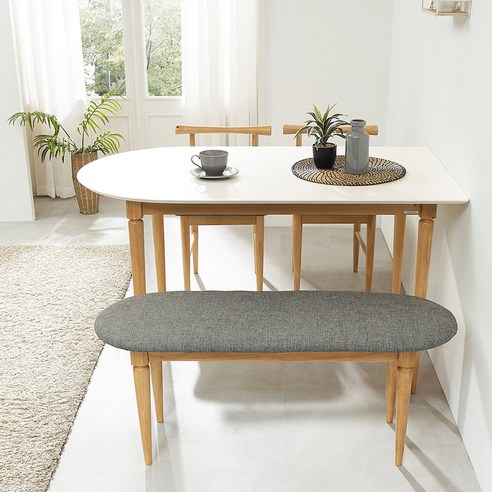 집에서 식사를 예술로 바꾸는 헤즈로 반원형 원목 식탁 세트
