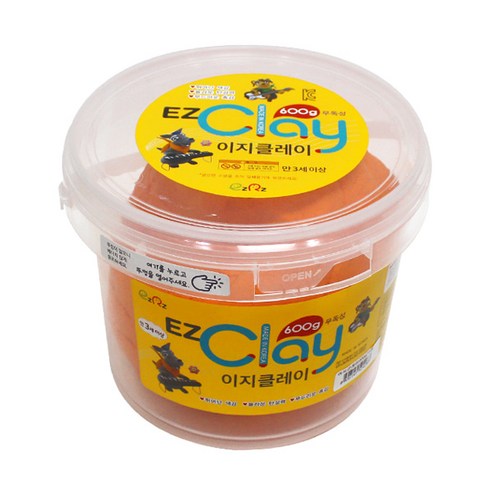 이지피아 이지클레이, 주황, 600g, 1개