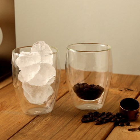 우아함과 기능성이 조화를 이룬 삼호유리의 더블레이어드 이중유리컵