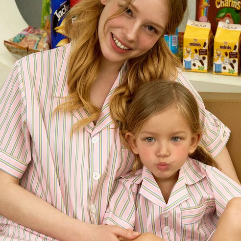 밤에도 예뻐보이고 싶은 당신을 위해! 도씨 실크핏 패밀리 잠옷 솔직 후기 가족파자마