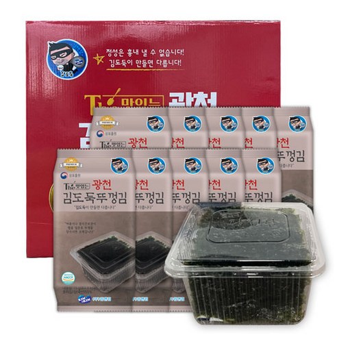 The맛있는 광천 김도둑 뚜껑김, 10개, 15g