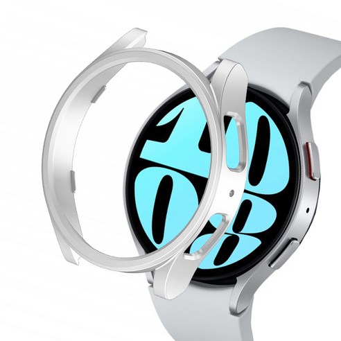 루아러블 갤럭시워치 PC 하드 케이스 44mm, 실버