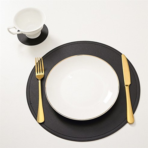 귀여운 원형 테이블 매트 2p, TYPE 03, 33cm