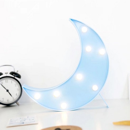 쿼르디 인테리어 크리에이티브 무드등, 달 스카이블루