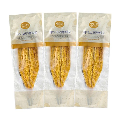바다소리 용대리 황태포, 3개, 45g