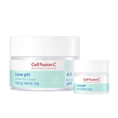 셀퓨전씨 약산성 패리어 크림 55ml + 8ml 세트, 1세트