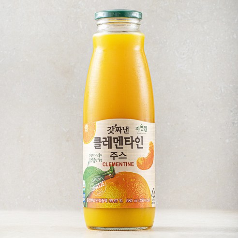 자연원 갓짜낸 클레멘타인 주스, 980ml, 1개
