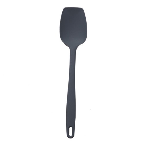 키친팩토리 파스텔 실리콘 사각요리스푼, 다크그레이, 1개