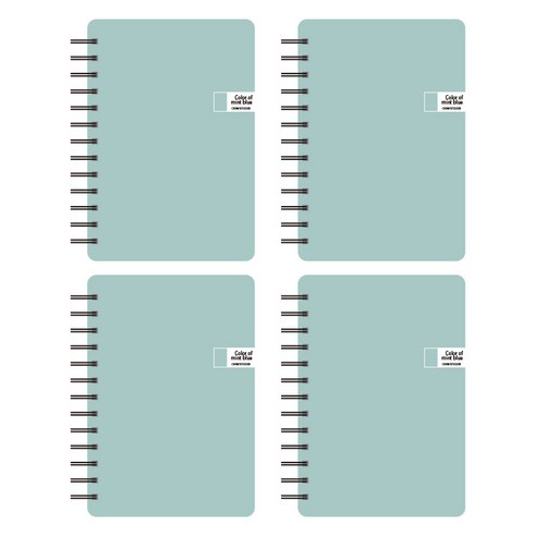 톡톡팬시 CMYK 컬러 민트 스프링 노트 4개 세트 
노트/메모지