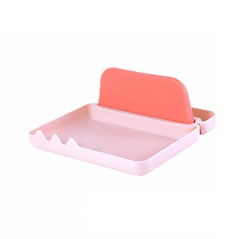 하로아 파스텔톤 주방도구 스탠드 17 x 16 x 7 cm, 핑크, 1개