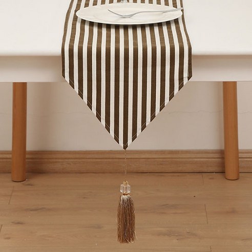 빈테리어 인테리어 포인트 태슬 테이블 러너, TYPE 15, 30 x 220 cm