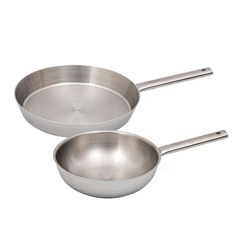 퀸센스 샤이니 통5중 팬 2종 세트, 프라이팬 30cm + 궁중팬 24cm, 1세트