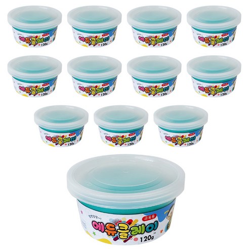 에듀클레이 12p, 초록, 120g, 1세트