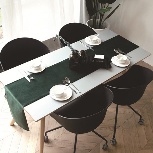 벨벳 커피 테이블 러너, 02 SZQ 3, 320 x 2400 x 30 mm