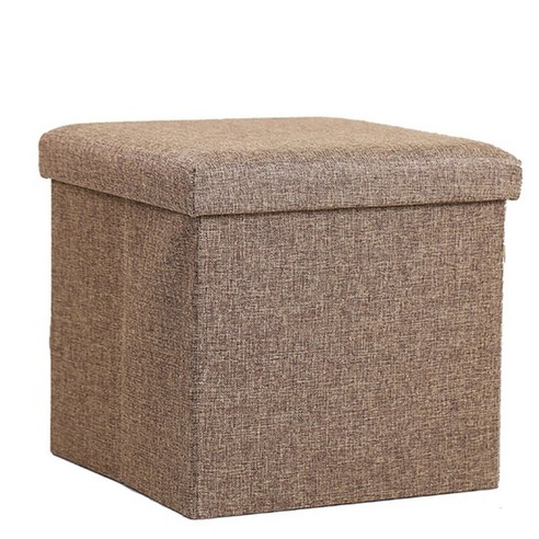 소니오 튼튼한 접이식 스토리지 리빙박스 25 x 25 x 25 cm, 08 브라운, 1개
