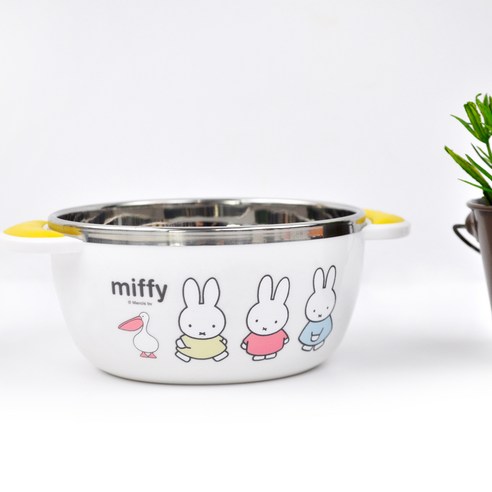 사랑스러운 미피와 함께하는 행복한 식탁, 미피 논****** 스텐 공기 대접 세트