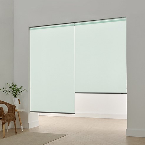BS블라인드 무지 롤스크린, 그린