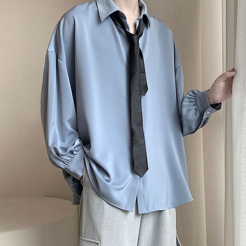 폴로셔츠 남성용 블랙101 에디든 루즈핏 실키 셔츠 FC-2318958 Best Top3