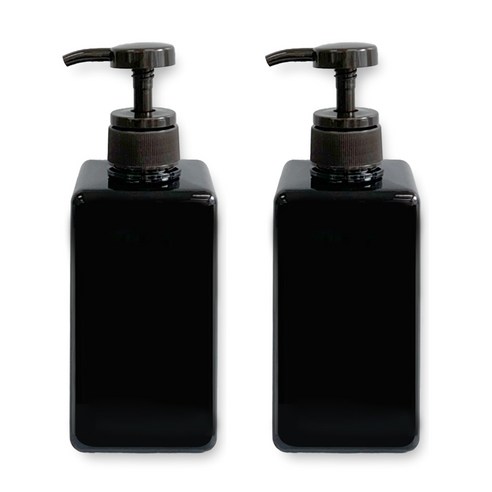 뉴앤룩 사각 리필용기 디스펜서 일반형 450ml, 03 브라운, 2개