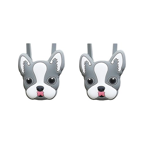 대한 핸드폰 목걸이 줄 캐릭터 타입, 강아지(그레이), 2개