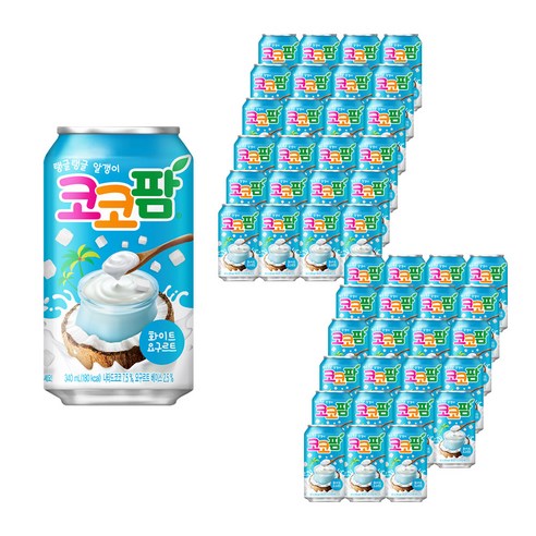 코코팜 화이트 요구르트, 340ml, 48개