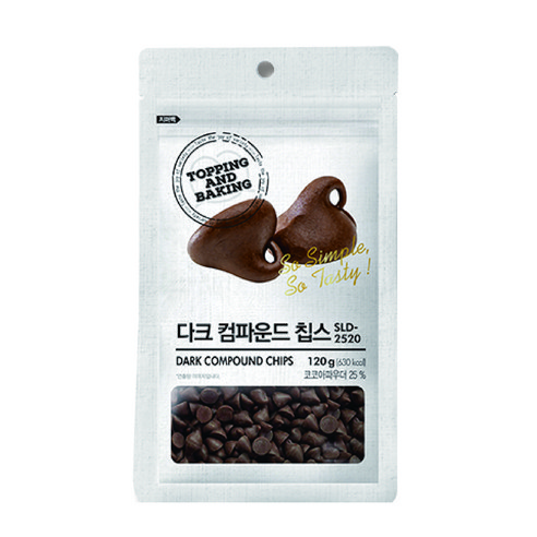 다크 컴파운드 칩스, 1개, 120g