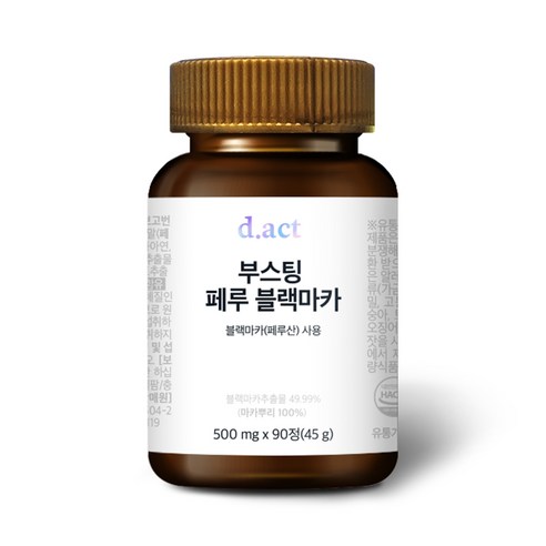 디액트 부스팅 페루 블랙마카, 90정, 1개