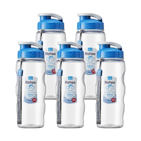 락앤락 스포츠 핸디 물병 5p, 블루, 700ml
