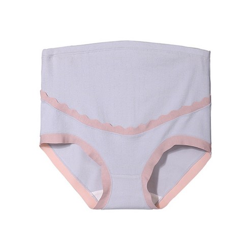 하늘 물결 레이스 하이 웨스트 편한 속옷 임산부 팬티