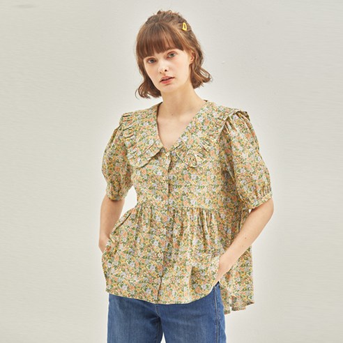 블라우스  마나비스세븐 Lilly Frill Blouse