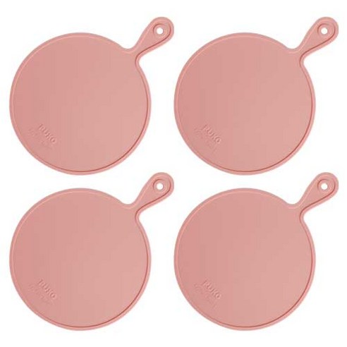 푸코 원형 후라이팬 컵받침 4p, 핑크