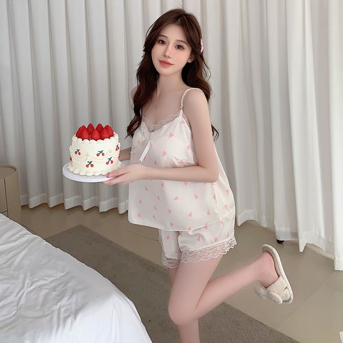 女 時尚 睡衣 上下 套裝 成年女性 成年女性 女裝 女人 女士 女士 家居服 四個季節