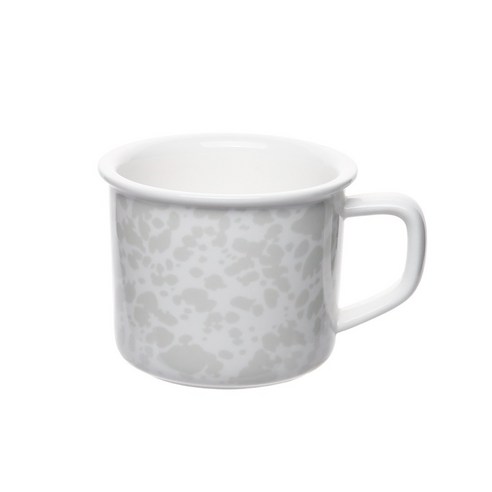 플라라 에나멜러스 머그 370ml, 마블화이트, 1개