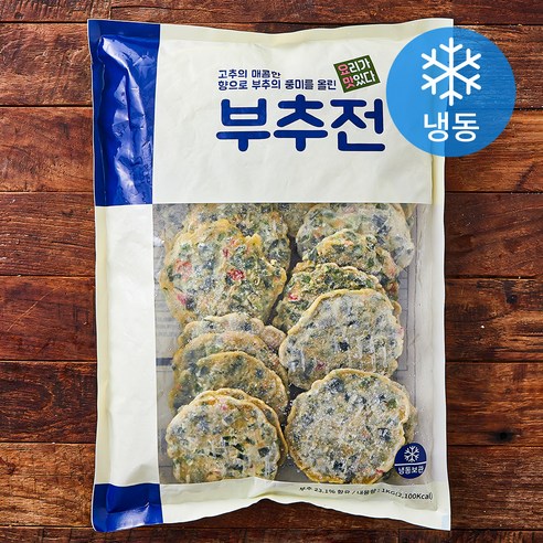 요리가맛있다 부추전 (냉동), 1kg, 2개