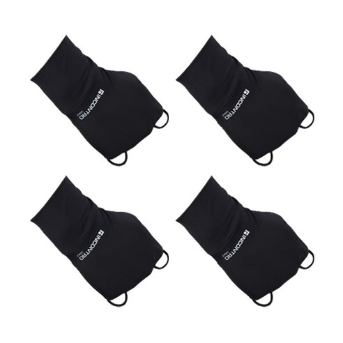 인콘트로 골프용 UV차단 오른손 손등토시 4p, 검정색, 4개