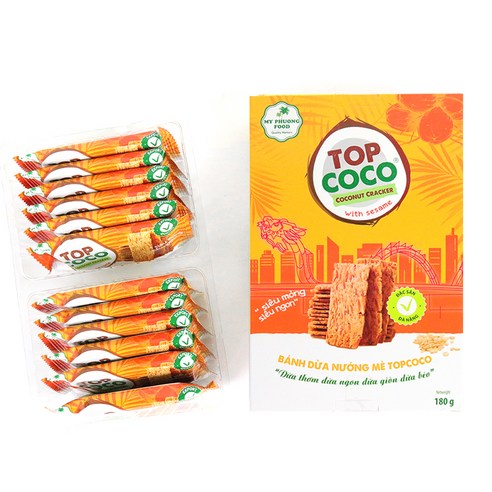우리가스토리 탑코코 코코넛 크래커 참깨맛 과자, 180g, 4개