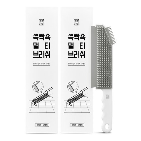 깔끔대장 쓱싹쇽 멀티브러쉬, 화이트, 2개