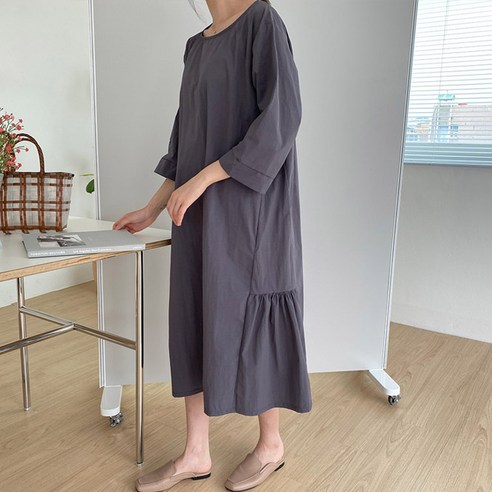 보리맘 7부 바삭 빅사이즈 임부복 원피스 a424