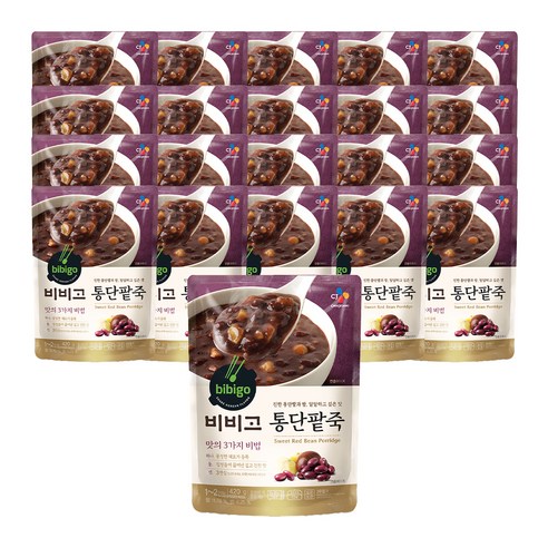 비비고 통단팥죽, 420g, 21개