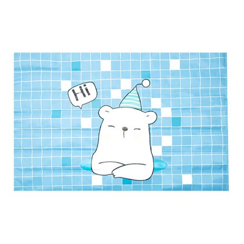 몬스펫 강아지 방수 카툰 쿨 매트, 북극곰