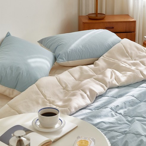 썸머호텔 풍기인견 고밀도순면 양면 여름 차렵이불 세트