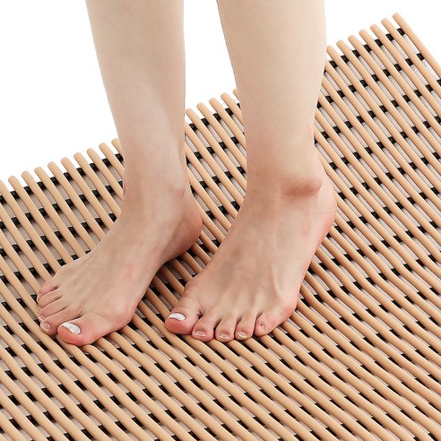 컴포리빙 욕실 미끄럼방지매트 일반 90 x 200 cm, 우드