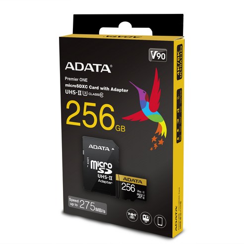 에이데이타 마이크로SD 메모리카드 UHS-II U3 V90, 256GB, 1개