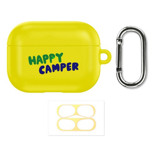 구스페리 노이신 그래픽디자인 에어팟프로 하드케이스 + 철가루방지 스티커, HAPPYCAMPER(케이스), 랜덤발송(스티커), 1개 에어팟프로케이스 구스페리 노이신 그래픽디자인 에어팟프로 하드케이스 + 철가루방지 스티커, HAPPYCAMPER(케이스), 랜덤발송(스티커), 1개 에어팟프로케이스