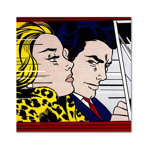 아디코 DIY 페인팅 팝아트 명화그리기 25 x 25 cm, 달리는 차안(PB05), 1개