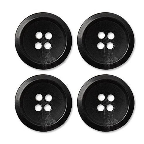 동대문단추왕 고급 무광 코트 가디건 단추 30mm, 각시봉, 4개, 블랙 각시봉