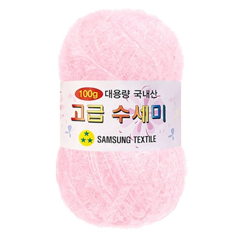 yarna 대용량 고급 수세미 100g, 105 흰분홍, 1개