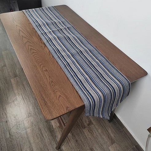 PDS홈 따뜻한 컬러 스트라이프 인테리어 테이블 러너, 32 x 190 cm, 14
