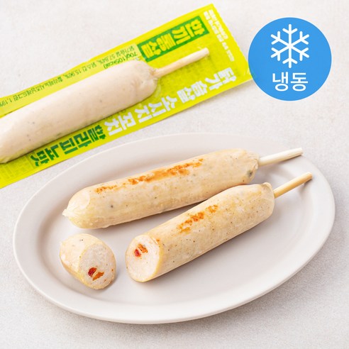 한끼통살 닭가슴살 소시지 꼬치형 할라피뇨 (냉동), 70g, 5개